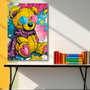 Wallity BSRPOPC-017 Pintura Decorativa en Lienzo Multicolor 70 x 100 cm